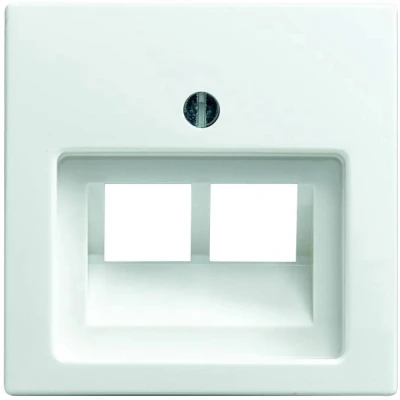 Afbeelding van Busch Jaeger Balance SI centraalplaat voor datadoos 2 x RJ45 1803 02 914