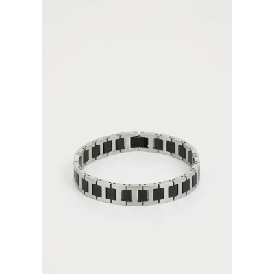 Afbeelding van Lacoste Herenarmband collectie Metropole schakels van Roestvrij staal en zwart verguld 2040418, één maat, staal, Geen edelsteen, edelsteen