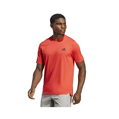 Afbeelding van adidas Performance Strength Tshirt Sport Tshirt, Heren, Maat: Medium, Rotschwarz