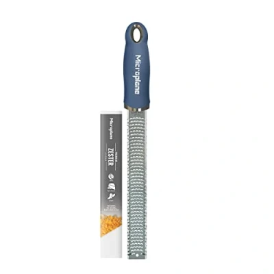 Image de Microplane Râpe Zesteur Classique Premium Bleu Denim