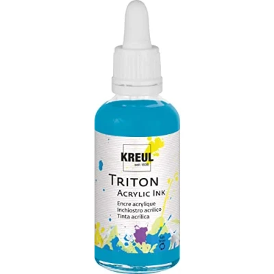 Afbeelding van KREUL Acrylinkt TRITON Acrylinkt, turkooisblauw, 50 ml op