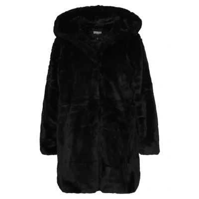 Afbeelding van Urban Classics Curvy Ladies Hooded COAT Winterjas, Dames, Maat: 4XL, Black