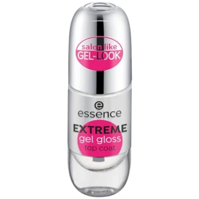 Afbeelding van essence EXTREME Gelnagellak, glanzend, transparant, fixeren, gladmakend, beschermend, stralend, glad, acetonvrij, veganistisch, zonder microplasticdeeltjes (8 ml)