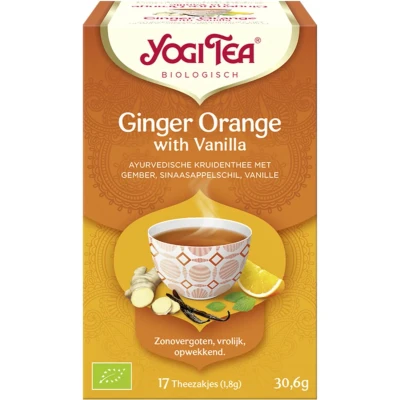 Afbeelding van Yogi Tea Ginger Orange With Vanilla 17ST
