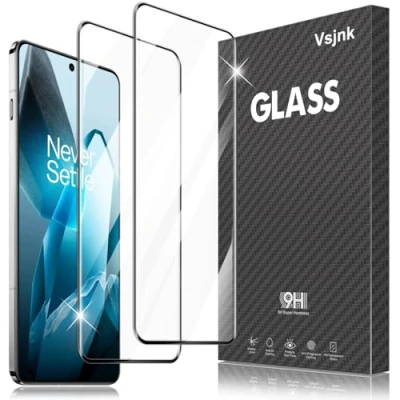 Afbeelding van Vsjnk Gehard glas, compatibel met OnePlus 13, displaybeschermfolie, 2 stuks, HD 9H, hardheidsglas, zonder luchtbellen, krasbestendig