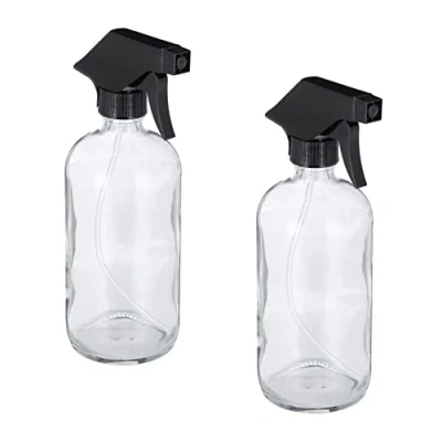 Afbeelding van Relaxdays spuitfles glas 2 stuks kappersspuit doorzichtig plantenspuit sprayflacon