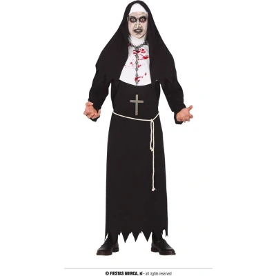 Afbeelding van Fiestas Guirca Monnikenkostuum Horror Heren Polyester Zwart Mt 54/56