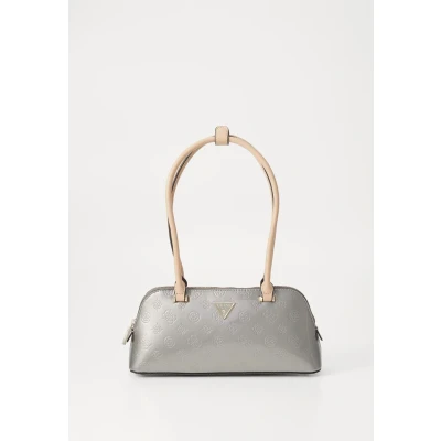 Afbeelding van Guess Arnela Shoulder Satchel Handtas, Dames, Maat: One Size, Pewter