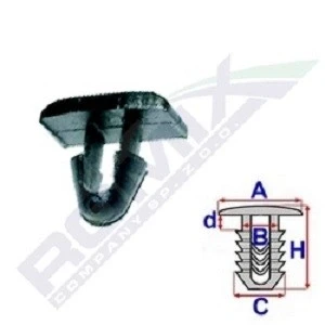 Afbeelding van ROMIX B25364 Clip, sier /beschermingslijst
