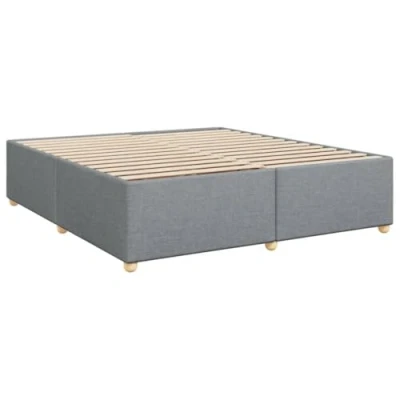 Image de vidaXL Cadre de lit sans matelas gris clair 180x200 cm tissu