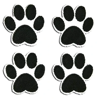 Afbeelding van Hondenpootset opstrijkbare patches voor honden, maat: 3,6 x cm