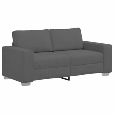 Afbeelding van vidaXL Loveseat bank 140 cm corduroy stof donkergrijs