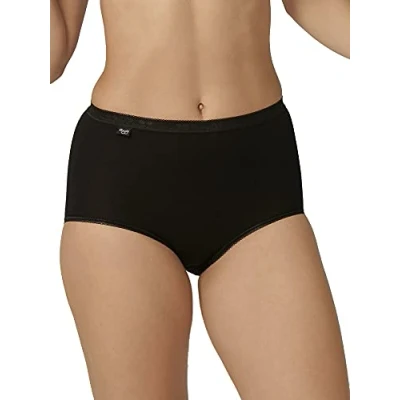 Afbeelding van sloggi Basic+ Dames Maxi slip Zwart Maat 44