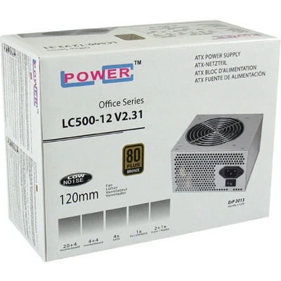 Afbeelding van LC Power LC500 12 V2.31 PC netvoeding 350 W 80 Plus Bronze