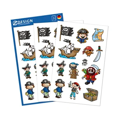 Afbeelding van Avery Av 53197 Papieretiket Z Design Kids Pakje A 3 Vel Piraten
