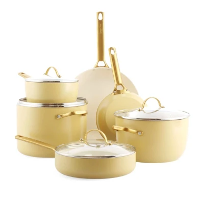 Afbeelding van Greenpan Padova Reserve Sunshine Yellow 10 delige Pannenset