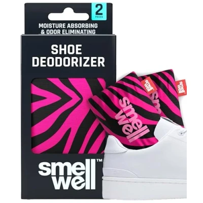 Afbeelding van SmellWell Active schoenverfrisser schoenendroger geurvreter stinkende schoenen schoenverzorging Pink Zebra