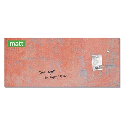 Afbeelding van Sigel glasmagneetbord Artverum 130x55cm rood muurlook SI GL299