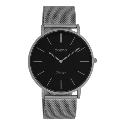 Afbeelding van OOZOO Vintage series titanium horloge met metalen mesh armband C9928 Ø44
