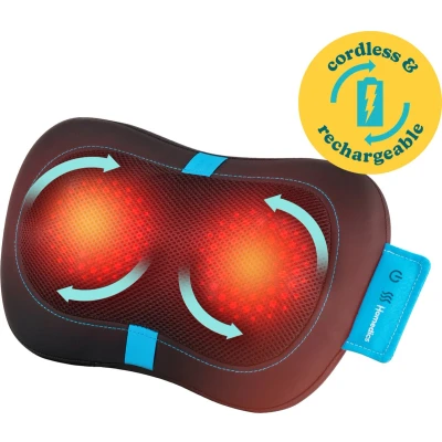 Afbeelding van HoMedics Draadloze Shiatsu Massagekussen met Warmte SP50H Geschikt voor de Nek, Schouders, Rug, Hamstrings en Benen Massage Apparaat USB C