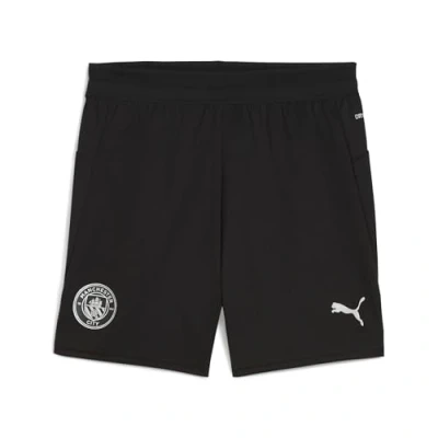 Afbeelding van Manchester City trainingsshort, Zwart/Zilver, Maat 11 12Y PUMA
