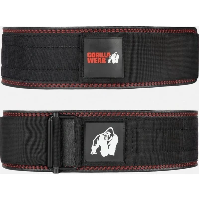 Afbeelding van Gorilla Wear Halterriem 4 Inch Premium Leather Lifting Belt Zwart L/XL