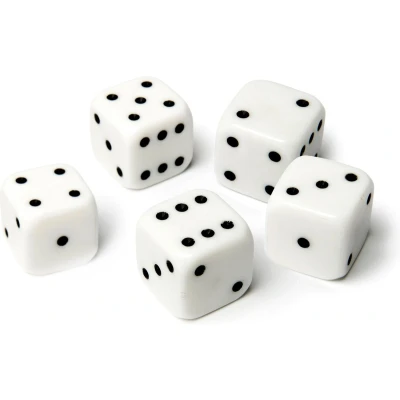 Afbeelding van Dobbelstenen set 5 sts