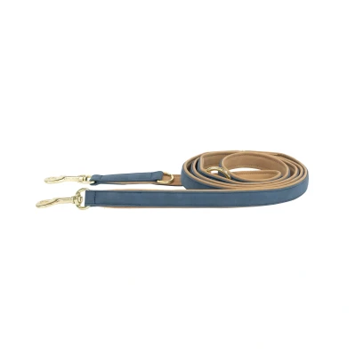 Image de Kentucky Laisse pour Chien Vegan Leather Marin/Beige 250cm