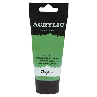 Afbeelding van Grasgroene acrylverf/hobbyverf op waterbasis 75 ml Schilderen/knutselen Voor kinderen en volwassenen