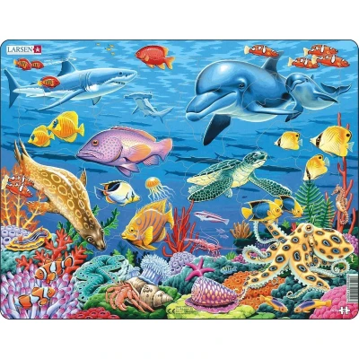 Afbeelding van Larsen Legpuzzel Maxi Koraalrif Junior Karton 35 Stukjes