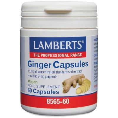 Afbeelding van Lamberts Gember (ginger) 60 capsules