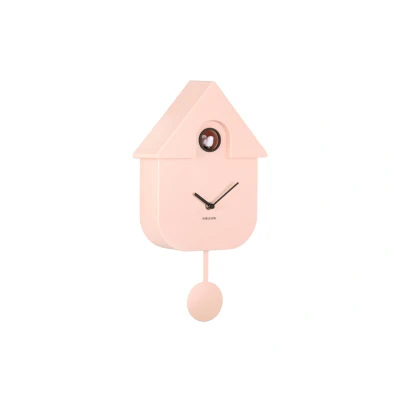 Afbeelding van Karlsson Modern Cuckoo koekoeksklok Soft pink / 41x 8,5 x 21,5 cm Kunststof