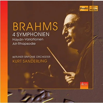 Afbeelding van Berliner Symphonie Orchester, Kurt Sandeling Brahms: 4 Symphonies, Alto Rhapsody (4 CD)