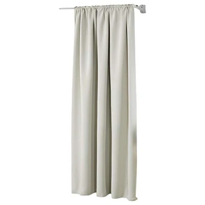 Afbeelding van Verduisteringsgordijn, thermogordijn, met plooiband, beige, 135x225 cm