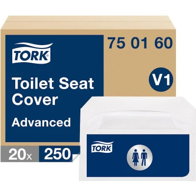 Image de TORK 750160 couvercle de siège toilette blanc V1 advanced (250 pcs.)