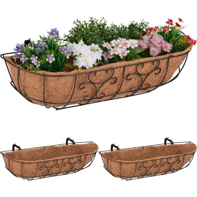 Afbeelding van Relaxdays, Bloempot, Bloembak (76 cm)