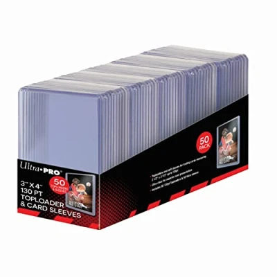 Afbeelding van Ultra Pro 3&quot; X 4&quot; Super Thick 130PT Toploader with Card Sleeves 50 stuks
