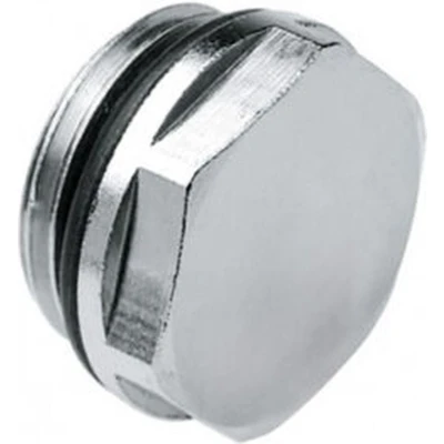 Afbeelding van Bonfix Radiatorappendages Blindstop messing vernikkeld 3/4