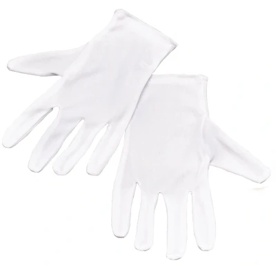 Afbeelding van Carnaval/verkleed artikelen Witte korte handschoenen voor volwassenen