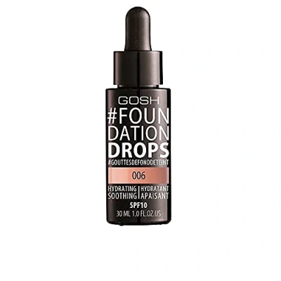 Afbeelding van Gosh #Foundation Drops Moisturizing &amp; Smoothing Face Primer 006 Tawny 30Ml