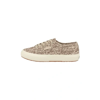 Afbeelding van Superga Jaguar Print Sneakers laag, Dames, Maat: 36, Brown lt beige Textiel