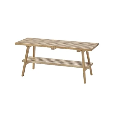 Afbeelding van Nova Design Alwar Massief Eiken Halbank met Schoenenrek