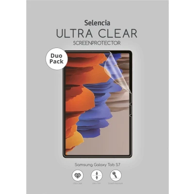 Afbeelding van Selencia Screenprotector Geschikt voor Samsung Galaxy Tab S9 / S7 S8 FE Duo Pack Ultra Clear tablet