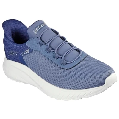 Afbeelding van Skechers herentrainers Bobs Squad Chaos Tough Walk blauw