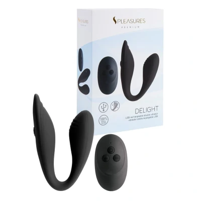 Afbeelding van S Pleasures Koppel Vibrator Delight Black GRATIS TOY bij iedere bestelling v.a. 40,