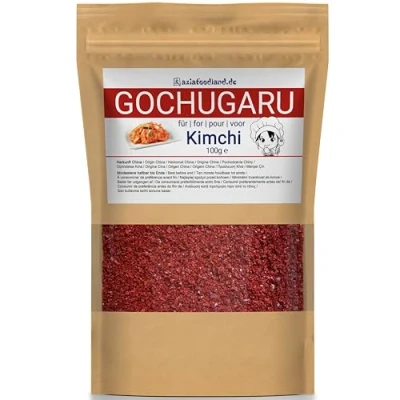 Afbeelding van asiafoodland Gochugaru Chilipoeder voor Kimchi Rode chilipoeder, 1 verpakking (1 x 100 g)