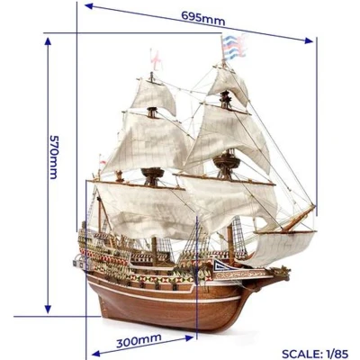 Afbeelding van Occre Revenge Houten Modelbouw Historisch schip schaal 1:85