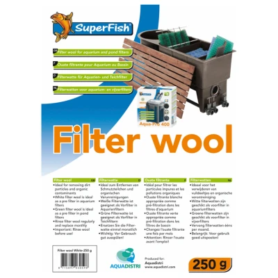 Afbeelding van Superfish Witte Filterwatten Wit Filters 250 g