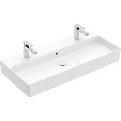 Afbeelding van Villeroy &amp; Boch Memento 2.0 meubelwastafel onderkant geslepen wit (100