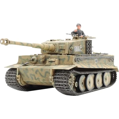 Afbeelding van 1:35 Tamiya 35194 German SdKfz.181 Tiger I Mid.Prod. with 1 Figure Plastic Modelbouwpakket